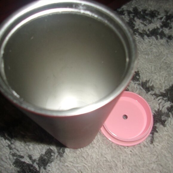 STARBUCKS ROSE GOLD GLITTER EMBOSSED SIREN STAINLESS STEEL COLD TUMBLER - Picture 3 of 3